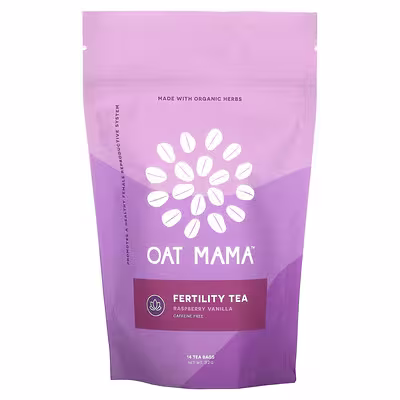Oat Mama, Fertility Tea, Raspberry Vanilla, Caffeine Free, 14 Tea Bags, 32 g